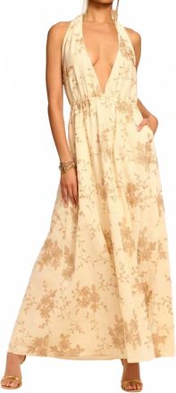 Ramy Brook Imelda Metallic Embroidered Maxi Dress In White