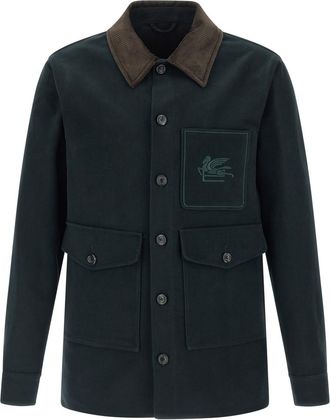 Etro Green Embroidered Jacket