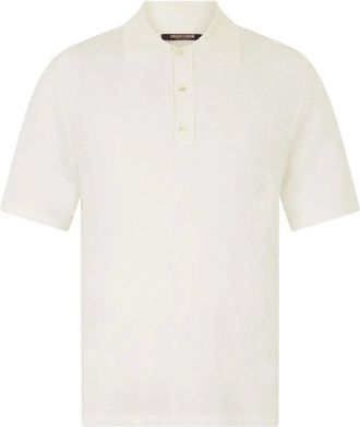 Roberto Cavalli Polo con effetto jacquard - Bianco