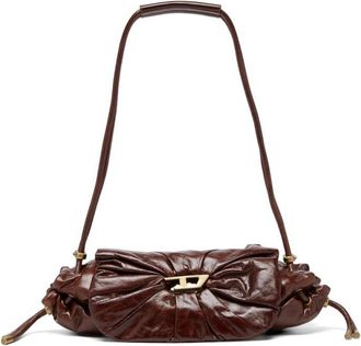 Diesel Brown Scrunch-D Small Shoulder Bag