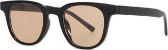 Generic Small Frame Women Outdoor Sunglasses Vacation Sports Men Driving Sun Glasses(Brown)