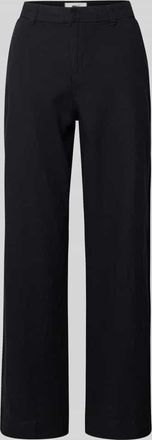 Gina Tricot Wide Leg Leinenhose mit Eingrifftaschen in Black, Gr&ouml;&szlig;e XS