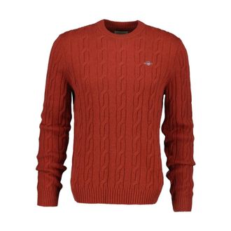 GANT Heren, Truien, Rood, Maat: 3XL