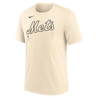 Nike New York Mets Wordmark Nike Mens MLB T-Shirt in Brown | NJFD15ANME-F4H