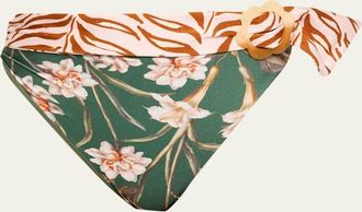 PatBo Botanic Retro High-Waist Bikini Bottoms