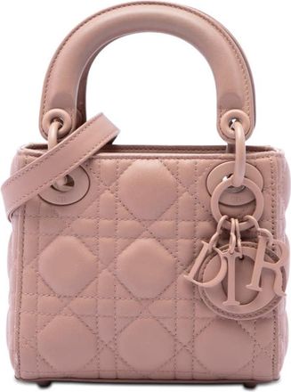 Dior Pre-owned Dior Micro Ultra Matte Calfskin Cannage Lady Dior Ladies OEE09TZCC09YASN8