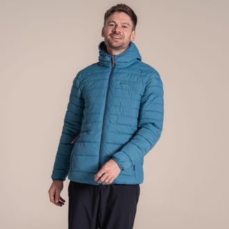 Craghoppers Heren Compresslite IX Gewatteerd jack met capuchon (Winterstorm)