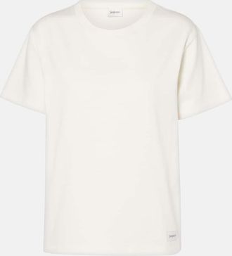Saint Laurent Cotton-blend jersey T-shirt