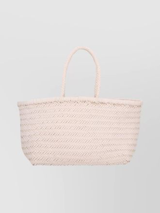 Dragon Diffusion woven tote bag braided handles