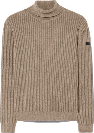 Roberto Ricci Design Ribbed Turtleneck - Heren - Coltruien - Beige - XL - Truien & Vesten