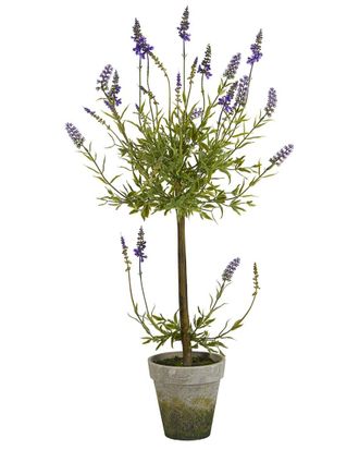Nearly Natural 34In Lavender Single Ball Topiary Artificial Tree