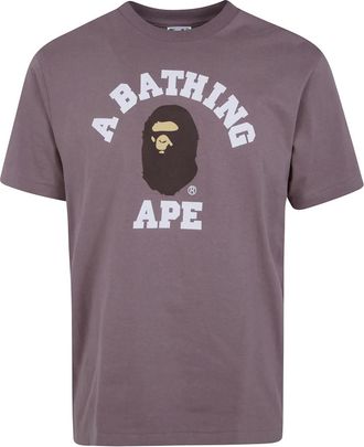 A Bathing Ape A Bathing APE - College T-shirt - Heren - Tops - Bruin - Maat: XL Katoen