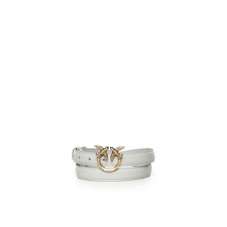 Pinko Leren Riem - Dames - Riemen - Wit - S - Leer - Accessoires