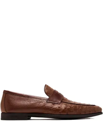 Magnanni leather penny loafers - men - Leather/Leather/Leather - 44 - Brown