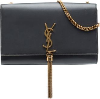 Saint Laurent Pre-owned Saint Laurent Medium Smooth Calfskin Classic Monogram Kate Tassel Crossbody Ladies 70GDSJZMMTOO9108