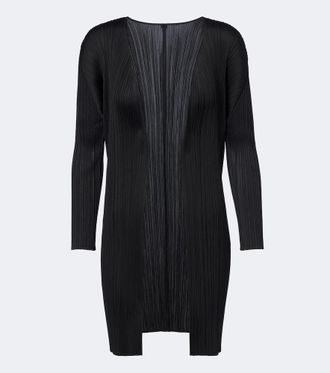 Pleats Please Issey Miyake C&aacute;rdigan Basics plisado