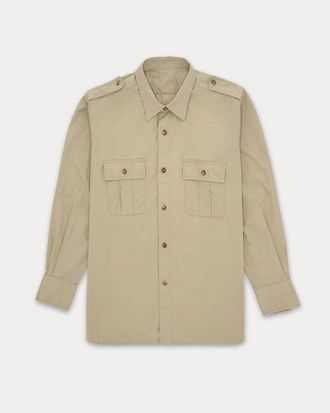 Fortela Sahara Cotton Overshirt in Beige at Nordstrom, Size Xx-Large Eu