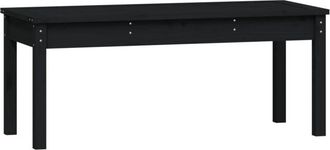 vidaXL Vidaxl - Garden Bench Black 109x44x45 cm Solid Wood Pine