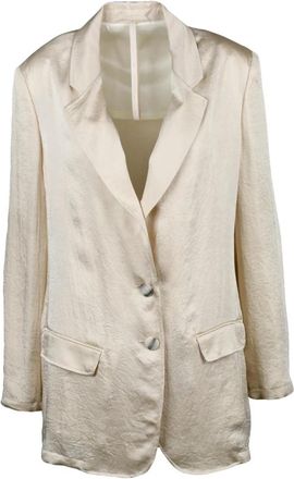 Marella Seltz Blazer - Dames - Blazers - Beige - L - Satijn - Jassen