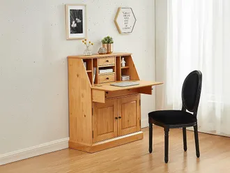 Vente-Unique Scrivania - Pino e MDF - Quercia - CLEORE