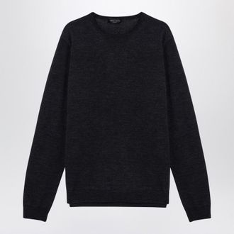 Roberto Collina Anthracite Crew-Neck Sweater