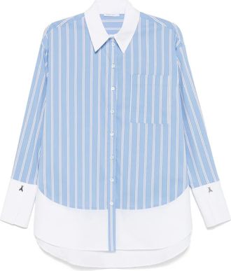 Patrizia Pepe Camicia in popeline di cotone - Blu