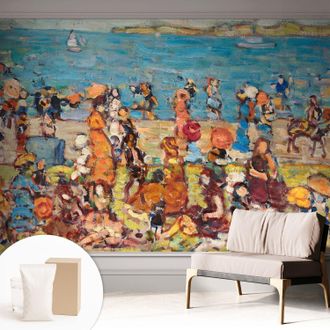 Tulup Carta Da Parati Non Tessuto - Con Colla Gratuita - Con Motivi Moderni - Design Elegante Per Pareti Scena Sulla Spiaggia 312x219 Cm