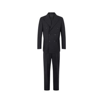 Roberto Cavalli Heren, Pakken, Zwart, Maat: M Leer