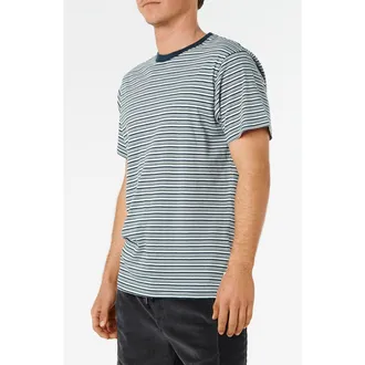 Rip Curl AOTS Stripe T-Shirt in Dark Navy at Nordstrom, Size Xx-Large