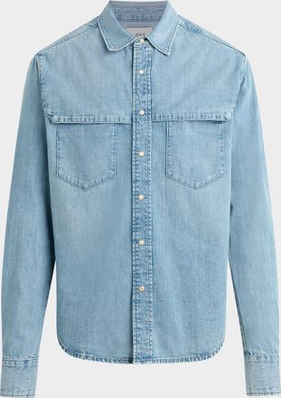 Joe's Mens Wayne Chambray Western Shirt