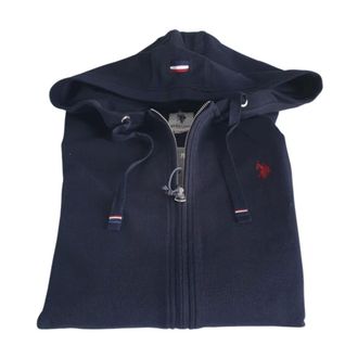U.S.Polo Association U.S. Polo Assn., Zip-throughs, male, Blue, Size: 3XL Full Zip Hooded Sweatshirt