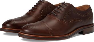 Johnston & Murphy Conard 2.0 175th Cap Toe Mens Slip on Shoes Tan Oiled American Full Grain : 8.5 M (D), Leather