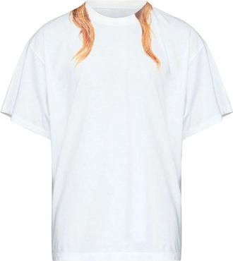 Maison Margiela Round-neck Printed-detail T-shirt