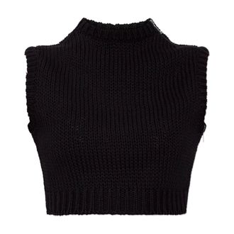 Max Mara Turtlenecks, female, Black, Size: XS Volto Vest