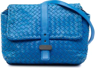 Bottega Veneta Pre-owned Bottega Veneta Nappa Intrecciato Double Sided Flap Shoulder Bag Ladies 2KKJE2AX9516I3U4