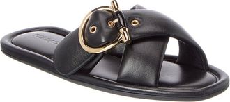 Ferragamo Gancini Leather Sandal