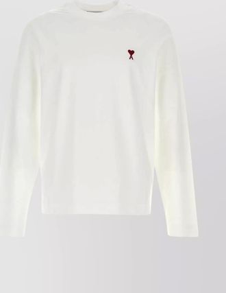 Ami organic cotton long-sleeve t-shirt