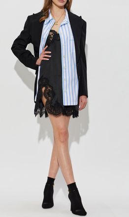Dolce & Gabbana Striped Pattern Shirt, Womens, Blue
