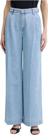 Liu Jo Wide Leg Jeans - Dames - Loose Fit Jeans - Blauw - W26 - Jeans