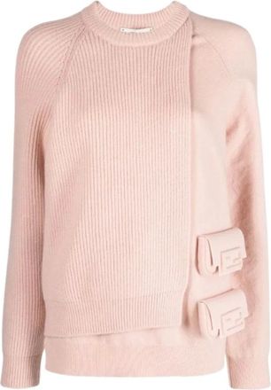Fendi Jersey de Bolsillos Utilitarios en Capas - Knitwear - Mujer - Rosa - S