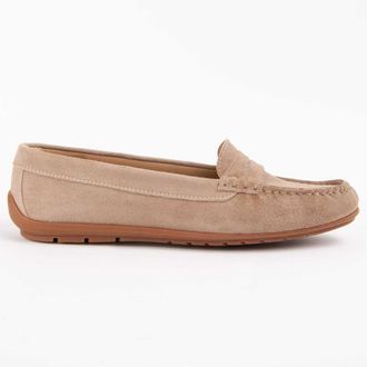 Purapiel Womens Moccasin Meilis2 Beige Leather - Size EU 40