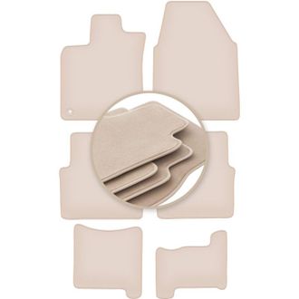 OEM Alfombrillas Beige Premium Para Nissan Qashqai +2 Crossover 2007-2013