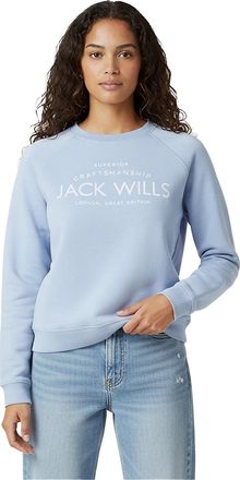 Jack Wills Dames/Dames Hunston Grafisch Sweatshirt met Ronde Hals (Zacht Blauw)