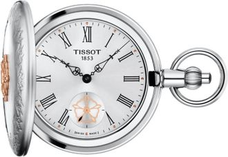 Tissot Savonnette Mechanical Mechanical Silver Dial Brass Mens Pocket Watch T865.405.99.038.00