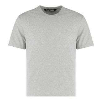 Palm Angels Set van drie T-shirts met ronde hals van katoen - Heren - T-shirts - Grijs - M - Katoen - Tops
