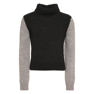 Dolce & Gabbana Turtlenecks, male, Multicolor, L, Wool Turtleneck Jumper