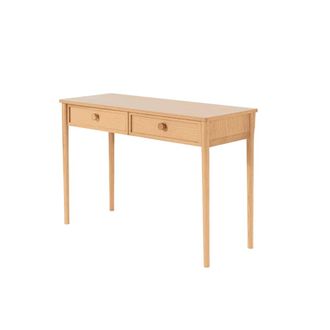Woodek Consola de roble y chapa de roble