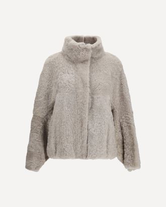 Brunello Cucinelli High-neck shearling Jacket Female 40