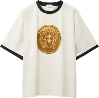 Versace Hombre, Camisetas, Blanco, Talla: S
