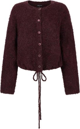 Tramontana Gebreide Cardigan met Pofmouwen - Dames - Truien - Rood - Maat: M Wol
